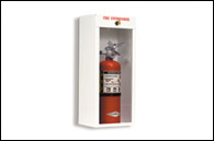 JL Industries- Metal Fire Extinguisher Cabinets- Surface  Mount Cabinets, 2 1/2, 5, (Short) 10 lb. ABC Extinguishers