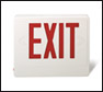 Brooks -  Red Exit Sign w/ Battery Back-Up 
