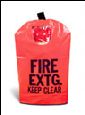 Brooks- Vinyl Fire Extinguisher Covers w/Window