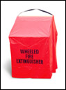 Brooks-150 lb Heavy Duty Wheeled Fire Extinguisher Cover