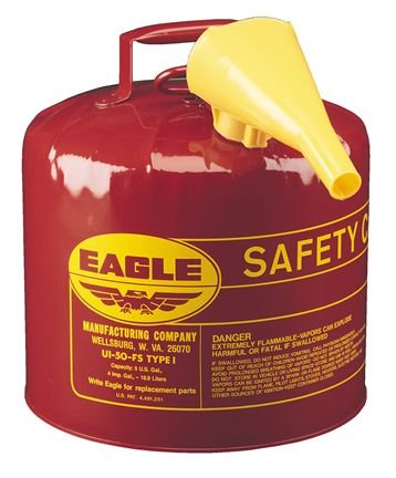 5 Gallon Galvanized Safety Can with funnel